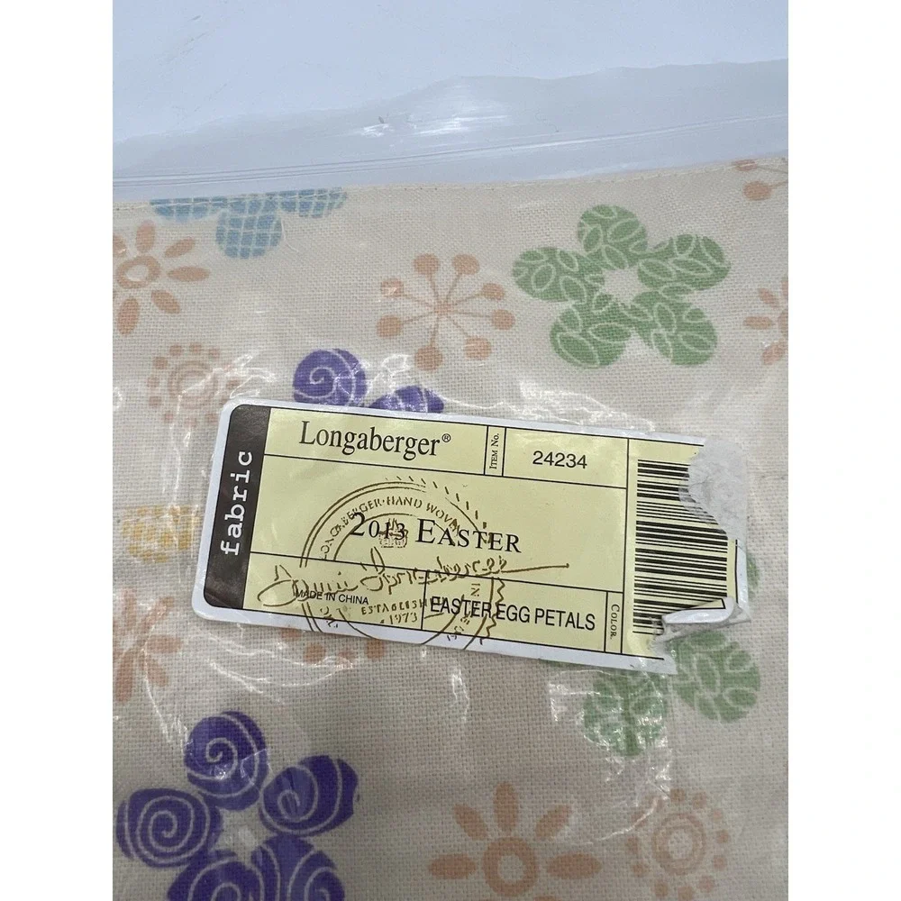 🌼 Longaberger 2013 Easter Basket Liner – Easter Egg Petals‎ Pattern 🌼